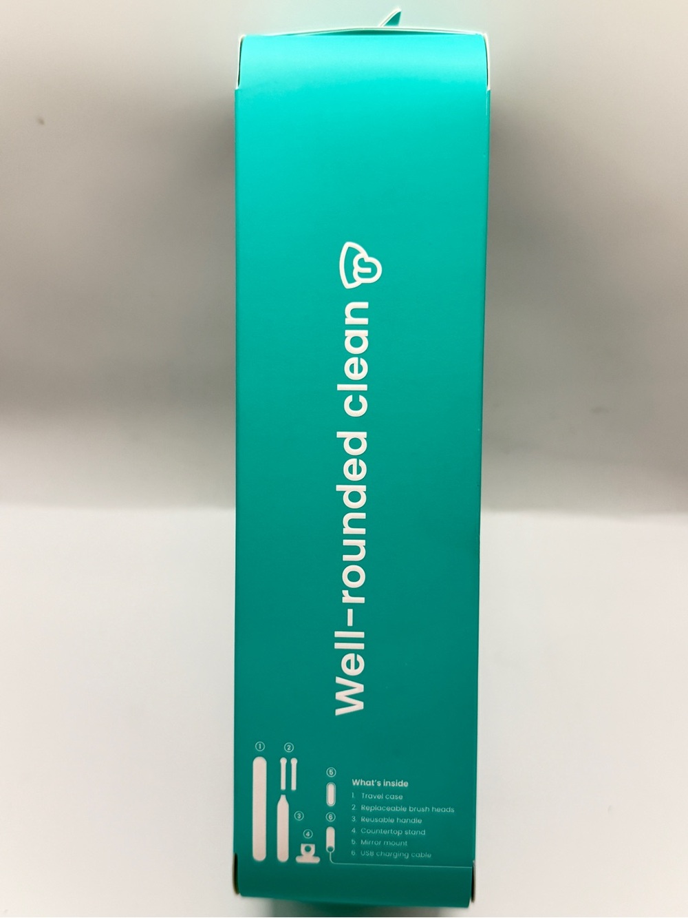 quip Rev 360 Oscillating Toothbrush - Teal/White - Picture 3 of 4